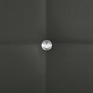 Трапезни столове, 6 бр, сиви, изкуствена кожа