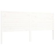 Рамка за легло без матрак, бял, 200x200 см, бор масив