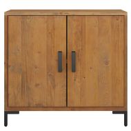 Сайдборд, кафяв, 75x35x70 см, борова дървесина масив