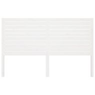 Горна табла за легло, бяла, 141x4x100 см, бор масив