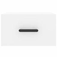 Нощни шкафчета за стенен монтаж, 2 бр, бели, 35x35x20 см