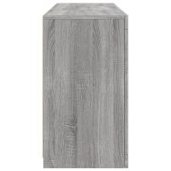 Сайдборд с LED светлини, сив сонома, 123x37x67 см