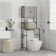 Шкаф за пералня, сив сонома, 68x48,5x194 см