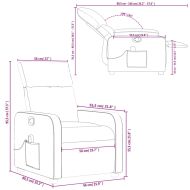 Масажен наклоняем стол, кафяв, текстил