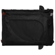 Ремарке за колело за любимци черно Оксфорд плат и желязо