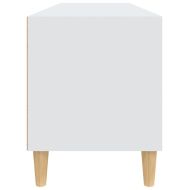 ТВ шкаф, бял, 100x34,5x44,5 см, инженерно дърво