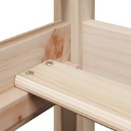 Дневно легло с покрив, 90x190 см, борово дърво масив