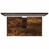 Комплект мебели за баня от 2 части, опушен дъб, инженерно дърво