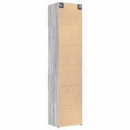 Тесен шкаф, сив сонома, 50x42,5x225 см, инженерно дърво
