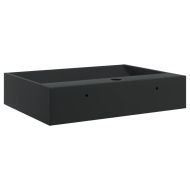 Мивка, 50x38x11 см, минерална/мраморна отливка, черен мат