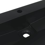 Мивка, 50x38x11 см, минерална/мраморна отливка, черен мат