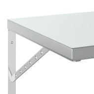 Стенни рафтове 2 бр 50x40 см сребристи неръждаема стомана