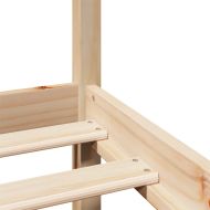 Рамка за легло с табла, 90x190 см, борово дърво масив