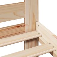 Рамка за легло без матрак, 90x190 см, масивна чамова дървесина