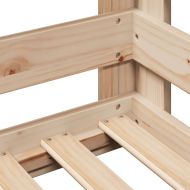 Рамка за легло без матрак, 90x200 см, масивна чамова дървесина