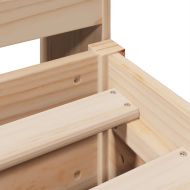 Рамка за легло без матрак, 180x200 см, масивна чамова дървесина