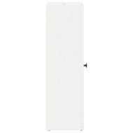 Шкаф за баня с държач за ролки, бял, 20,5x22x72 см