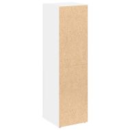 Шкаф за баня с държач за ролки, бял, 20,5x22x72 см