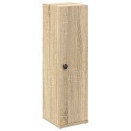 Шкаф за баня с държач за ролки, дъб сонома, 20,5x22x72 см