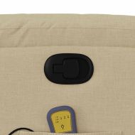 Масажен наклоняем стол, кремав, текстил