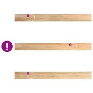 Прозоречни первази, 2 бр, 160x15x2 см, необработен масивен дъб