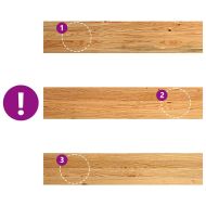 Прозоречни первази, 2 бр, светлокафяви, 100x20x2 см, дъб масив