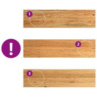 Прозоречни первази, 2 бр, светлокафяви, 80x20x2 см, дъб масив