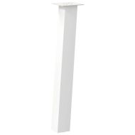 Крака за конзолна маса, 4 бр., бели, 72 см, стомана