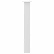 Крака за конзолна маса, 4 бр., бели, 72 см, стомана