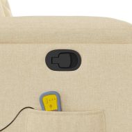 Масажен наклоняем стол, кремав, текстил