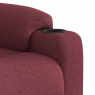 Масажен наклоняем стол, виненочервен, текстил