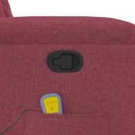 Масажен наклоняем стол, виненочервен, текстил