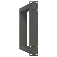 Крака за конзолна маса, U-образни, 2 бр., антрацит, 28 x (72-73) см, стомана