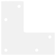 Крака за масичка за кафе, конична форма, 4 бр., бели, 42-43 см, стомана