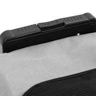 Количка за домашни любимци 3 в 1, дизайн, сива, 48x32x(57-106) см, оксфордски плат