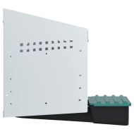 Кутия за пилета с 1 отделение, за стенен монтаж, поцинкована стомана