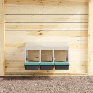 Кутия за пилета с 3 отделения, за стенен монтаж, поцинкована стомана