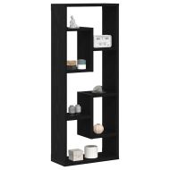 Стенен рафт, черен дъб, 36x16x90 см, инженерно дърво