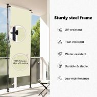 Външна ролетна щора, 120x270 см, кремава