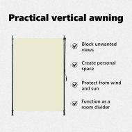 Външна ролетна щора, 150x270 см, кремава