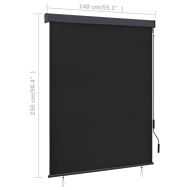 Външна ролетна щора, 140x250 см, антрацит