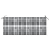 Стифираща градинска пейка с възглавница, 128,5 см, тик масив