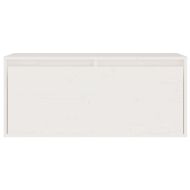 ТВ шкафове, 4 бр, бели, бор масив