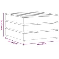 Градински маси от палети, 2 бр, импрегниран бор