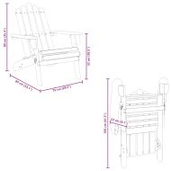 Градински стол "Адирондак", акациево дърво масив