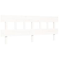 Рамка за легло без матрак, бял, 200x200 см, бор масив