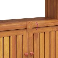 Градинска конзолна маса, 80x35x75 см, акация масив