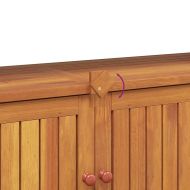 Градинска конзолна маса, 110x35x75 см, акация масив