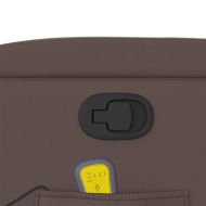 Изправящ масажен реклайнер стол, кафяв, изкуствена кожа