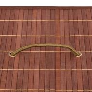 Бамбукови кутии за съхранение 4 бр кафяви